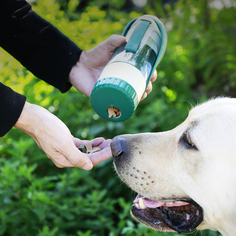 2 in 1 Portable Pet Dog Water Bottle