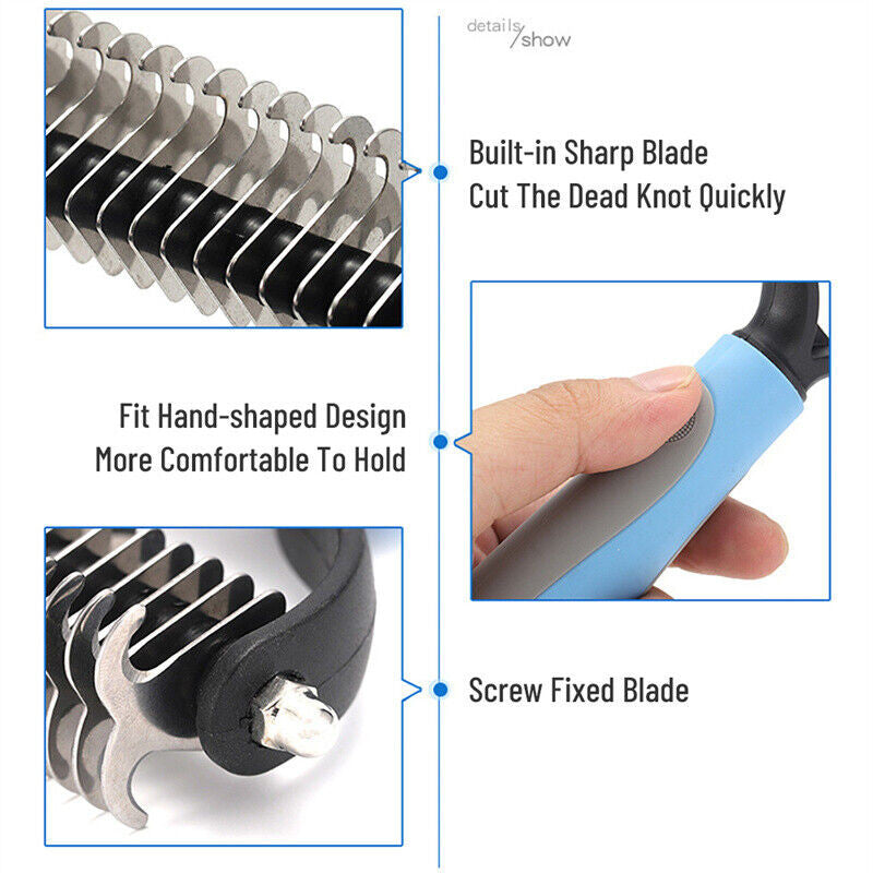 Deshedding Tool Rake Comb