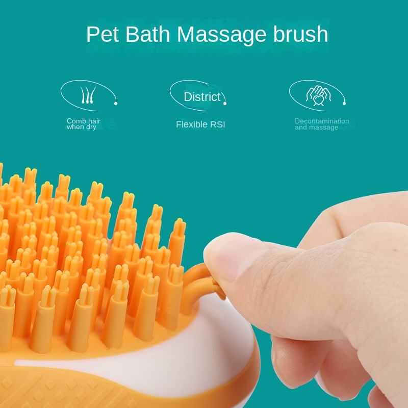 Pet Bath Brush Hair Grooming Comb