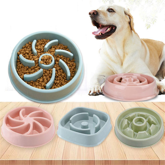 Plastic Pet Choke Prevention Slow Food Bowl