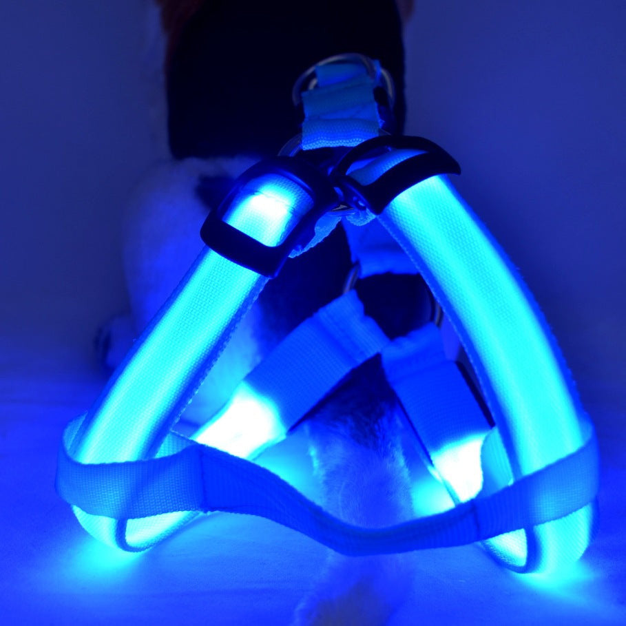 LED Luminous Dog Chest Strap Leash