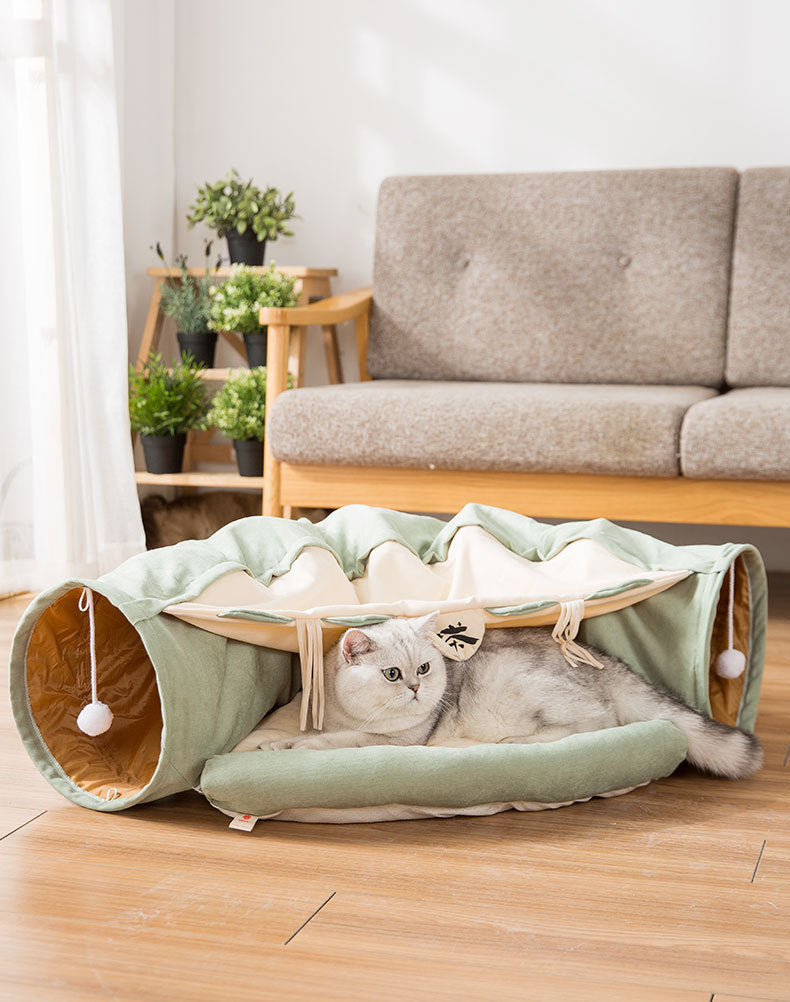 Collapsible Cat Tunnel Bed