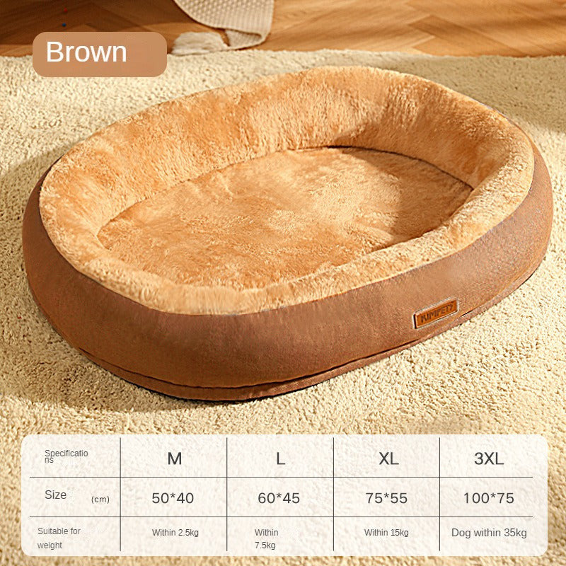 Pet Dog Bed Warm Puppy Square Kennel