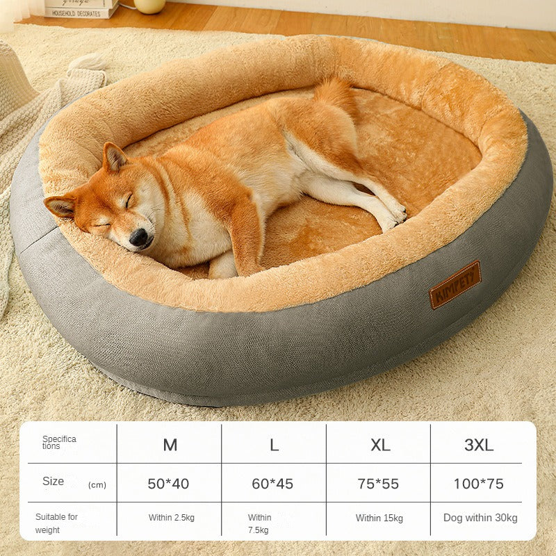 Pet Dog Bed Warm Puppy Square Kennel