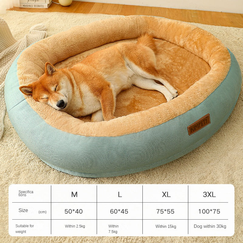 Pet Dog Bed Warm Puppy Square Kennel