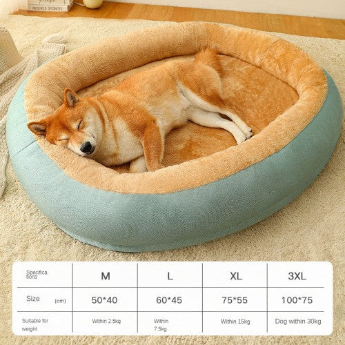 Pet Dog Bed Warm Puppy Square Kennel