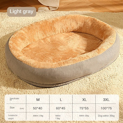 Pet Dog Bed Warm Puppy Square Kennel