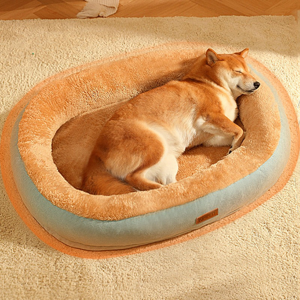 Pet Dog Bed Warm Puppy Square Kennel