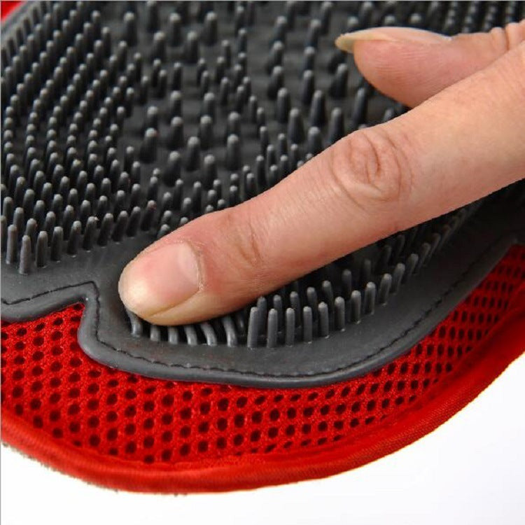 Dog Fur Grooming Gloves Massage Brush