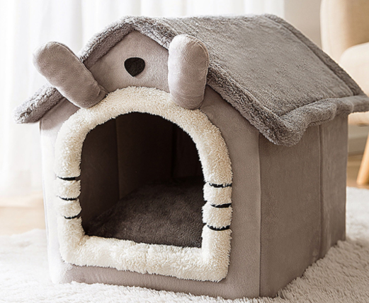 Foldable Dog House Pet Cat Bed Villa